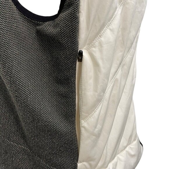prAna Lightweight Full Zip Quilted Vest Pockets White Gray Women's size XL - Picture 4 of 8